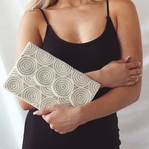 My Magic Moment White Pearl Clutch
